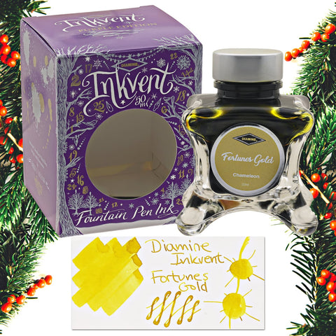 Diamine Inkvent Purple Edition Chameleon Fortunes Gold Mürekkep