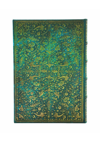 Emerald Flower Midi Defter