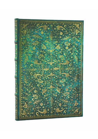 Emerald Flower Midi Defter