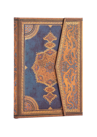 Safavid Indigo Manyetik Kapak Midi Defter