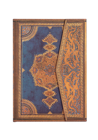 Safavid Indigo Manyetik Kapak Midi Defter
