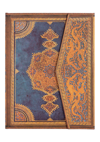 Safavid Indigo Manyetik Kapak Ultra Çizgili Defter