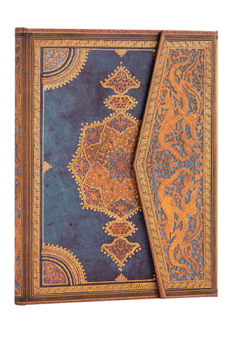 Safavid Indigo Manyetik Kapak Ultra Çizgili Defter