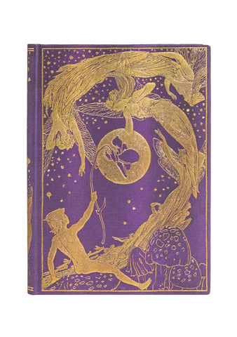 Violet Fairy Midi Çizgili Defter