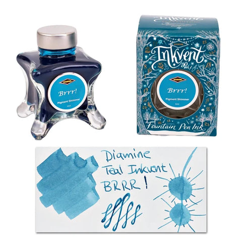 Diamine Inkvent Teal Edition Pigment Shimmer Brrr! Mürekkep