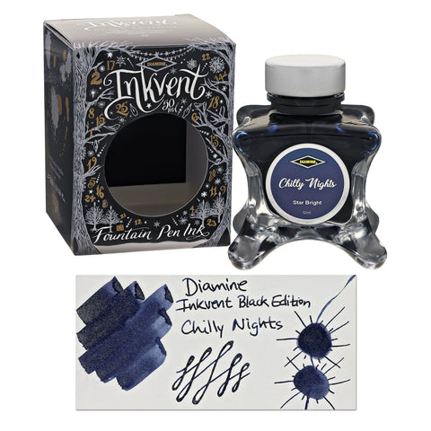 Diamine Inkvent Black Edition Starbright Chilly Nights Mürekkep