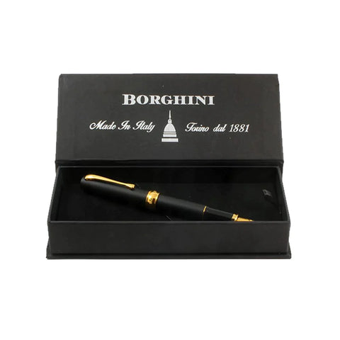 Borghini Classico Parlak Beyaz Kapaklı Tükenmez Kalem