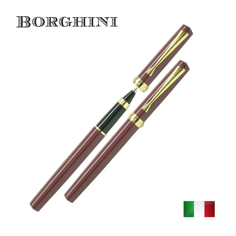 Borghini Favio Parlak Bordo Kapaklı Tükenmez Kalem